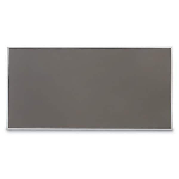 United Visual Products Corkboard, Fabric, Blk/Cld, 2 Door, 48x36" UV303-BLACK-CLOUD - main